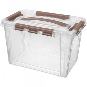 Универсальный Ящик для хранения Econova Grand Box с замками и ручкой, 6,65 л 433200214