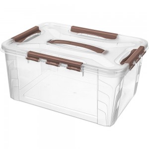 Универсальный ящик для хранения Econova Grand Box с замками и ручкой, 15,3 л 433200414