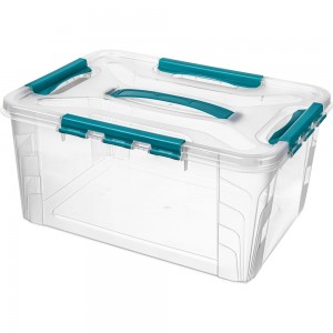 Универсальный ящик для хранения Econova Grand Box с замками и ручкой, 15,3 л 433200402
