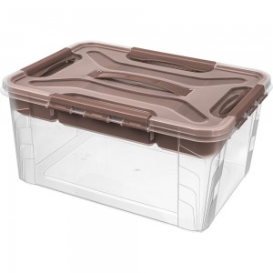 Универсальный ящик Econova Grand Box с замками и вставкой- органайзером, 15,3 л 433224414