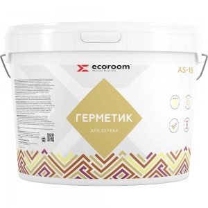 Герметик акриловый ECOROOM AS-16 для дерева, сосна, 3 кг 225-1-3/сосн