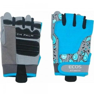 Перчатки для фитнеса Ecos женские, голубые, р. M SB-16-1735 005320
