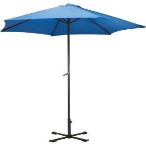 Садовый зонт Ecos GU-03 синий, с крестообразным основанием 093008