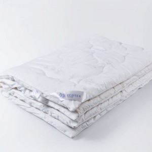 Стеганое одеяло Ecotex Бамбук Роял бамбуковое волокно, всесезонное, 1.5 спальное, хлопковый чехол, 140x205 ОБ1