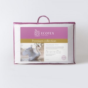 Стеганое одеяло Ecotex Лебяжий пух Премиум всесезонное, наполнитель искусственный лебяжий пух DownFill, евро, 200x220 ОЛСЕ