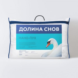 Подушка для сна Ecotex Долина снов Нано-Пух искусственный лебяжий пух DownFill 50x70 ПЛСД57