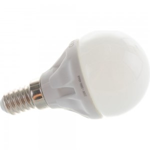 Светодиодная лампа ECOWATT P45 230В 4.740W 4000K E14 миньон, холодный белый свет, шарик 4606400613978