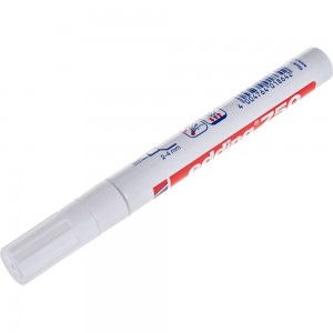Лаковый маркер, белый, круглый наконечник 2-4мм Edding E-750-49