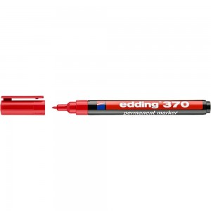Перманентный маркер Edding 1 мм Красный, E-370/2