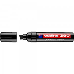 Edding Перманентный маркер, клиновидный наконечник, 4-12 мм Черный, E-390#1