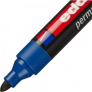 Перманентный маркер Edding черный, 1.5-3 мм, круглый наконечник, блистер E-300#1-B#1