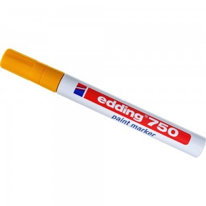 Лаковый маркер EDDING E-750/5 желтый 2-4 мм, металлический корпус 537613