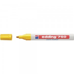 Лаковый маркер EDDING E-750/5 желтый 2-4 мм, металлический корпус 537613