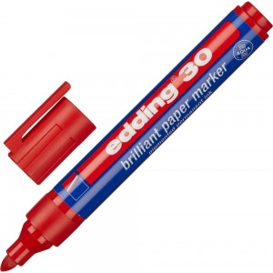 Пигментный маркер Edding E-30/002 красный, 1.5-3 мм, круглый наконечник 719307