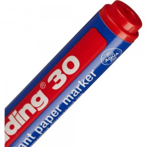 Пигментный маркер Edding E-30/002 красный, 1.5-3 мм, круглый наконечник 719307