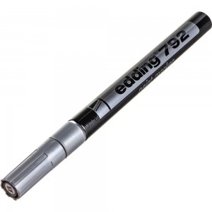 Лаковый маркер Edding пеинт E-792/54 серебряный, 0.8 мм, пластиковый корпус 537629