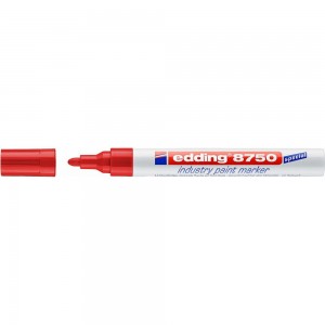 Промышленный лаковый маркер EDDING для жирной и пыльной поверхности, 2-4 мм Красный, E-8750#2