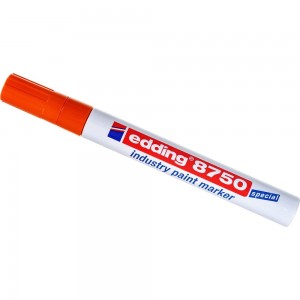 Промышленный лаковый маркер для жирной и пыльной поверхности EDDING 2-4 мм, оранжевый E-8750#6