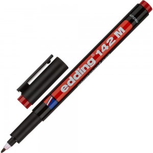 Перманентный маркер для проекторных пленок EDDING круглый наконечник, 1.0 мм, красный E-142#2 1183507