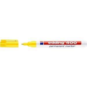 Перманентный маркер Edding округлый наконечник, 1 мм, желтый E-400#5