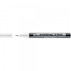 Лаковый маркер e-792/49 белый 0,8мм, пластиковый корпус EDDING 537627