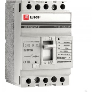 Выключатель нагрузки EKF ВН-99 PROxima 160/160А 3P sl99-160-160