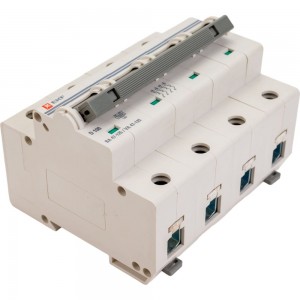 Автоматический выключатель EKF PROxima ВА 47-125, 4P, 100А, D, 15кА, SQ mcb47125-4-100D