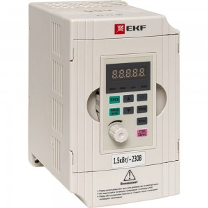 Преобразователь частоты EKF 1,5/2,2кВт 1х230В VECTOR-100 PROxima SQVT100-1R5-1B