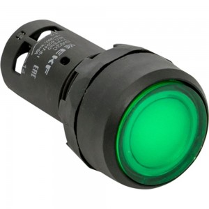 Кнопка с подсветкой EKF SW2C-10D PROxima 24В зеленая NO SQsw2c-md-g-24