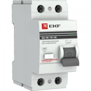 Электромеханическое устройство защитного отключения EKF ВД-100 PROxima elcb-2-40-100-em-pro