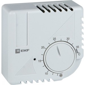 Термостат EKF NO/NC охлаждение/обогрев накладной 16A 230В IP20 PROxima thermo-no-nc-wall