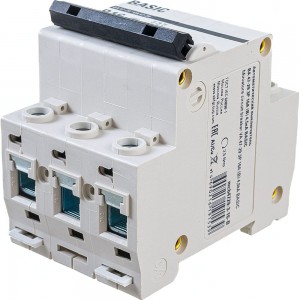 Автоматический выключатель EKF 3P 16А 4,5кА ВА 47-29 Basic SQ mcb4729-3-16-B