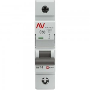 Автоматический выключатель EKF AV-6, 1P, 50A, 6kA, AVERES SQ mcb6-1-50C-av