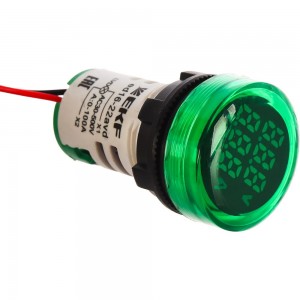 Индикатор значения тока и напряжения EKF зеленый ED16-22AVD 100А 5 шт PROxima ed16-22avd-g