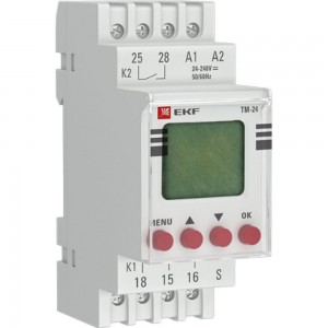 Многофункциональный электронный таймер EKF PROxima ТМ-24 SQ tm-24