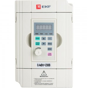 Преобразователь частоты EKF 0,4/0,75кВт 1х230В VECTOR-100 PROxima SQVT100-0R4-1B