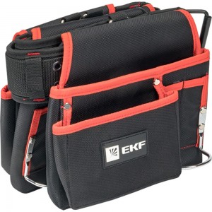 Двухсекционная усиленная сумка-пояс с двухшпеньковым ремнем EKF С-12 Master c-12