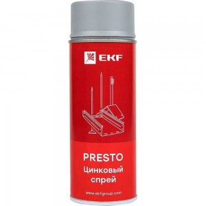 Спрей цинковый Presto 400 мл EKF lp-zinc