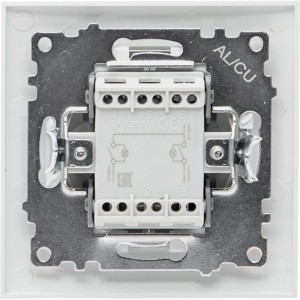 2-клавишный выключатель EKF Валенсия, 10А белый с индикатором PROxima EWV10-123-10