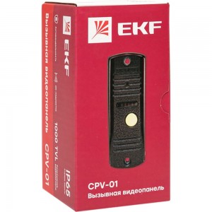 Вызывная видеопанель EKF CPV-01 медь 4провода 1000TVL IP65 int-cpv-01