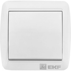 1-клавишный выключатель EKF Владивосток 10А IP54 белый EQR16-021-30-54
