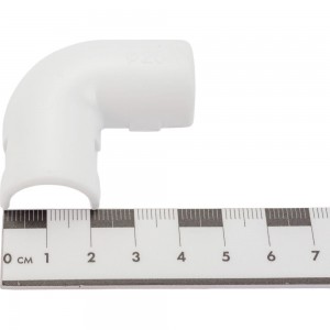 Соединительный угол EKF 90, для трубы 20 мм упак. (5 шт) белый -Plast ug-t-20w-r