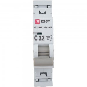 Автоматический выключатель EKF 1P 32А (C) 6кА ВА 47-63N PROxima M636132C