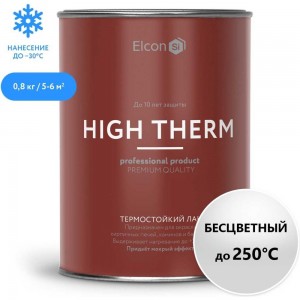 Термостойкий лак Elcon 1 л 00-00002950