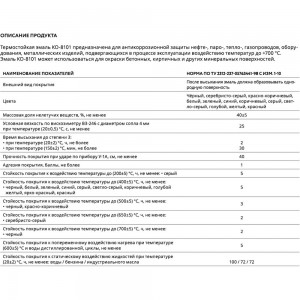 Термостойкая эмаль Elcon КО-8101 черная, до 400 градусов, 25 кг 00-00000431