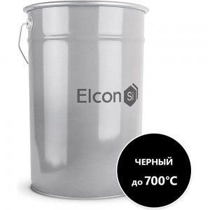 Термостойкая эмаль Elcon КО-8101 черная, до 700 градусов, 25 кг 00-00003975