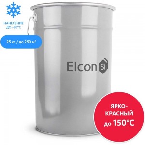 Эмаль Elcon ОС-12-03 ярко-красная, до 150 градусов, 25 кг 00-00002103