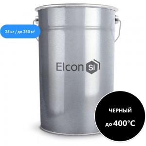 Термостойкая эмаль Elcon КО-870 черная, до 400 градусов, 25 кг 00-00000223