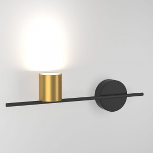 Настенный светодиодный светильник Elektrostandard MRL LED, 1019, Acru, черный, золото a047882