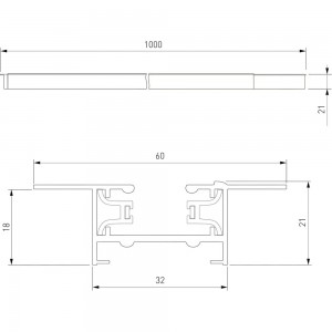 Встраиваемый однофазный шинопровод Elektrostandard 85082/00 a057091